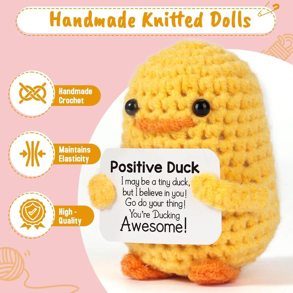 Positive Energy Potato Doll Hug Pocket Mini Handmade Wool Knitting Dolls Funny Emotional Support Plant Crochet Gift for Birthday
