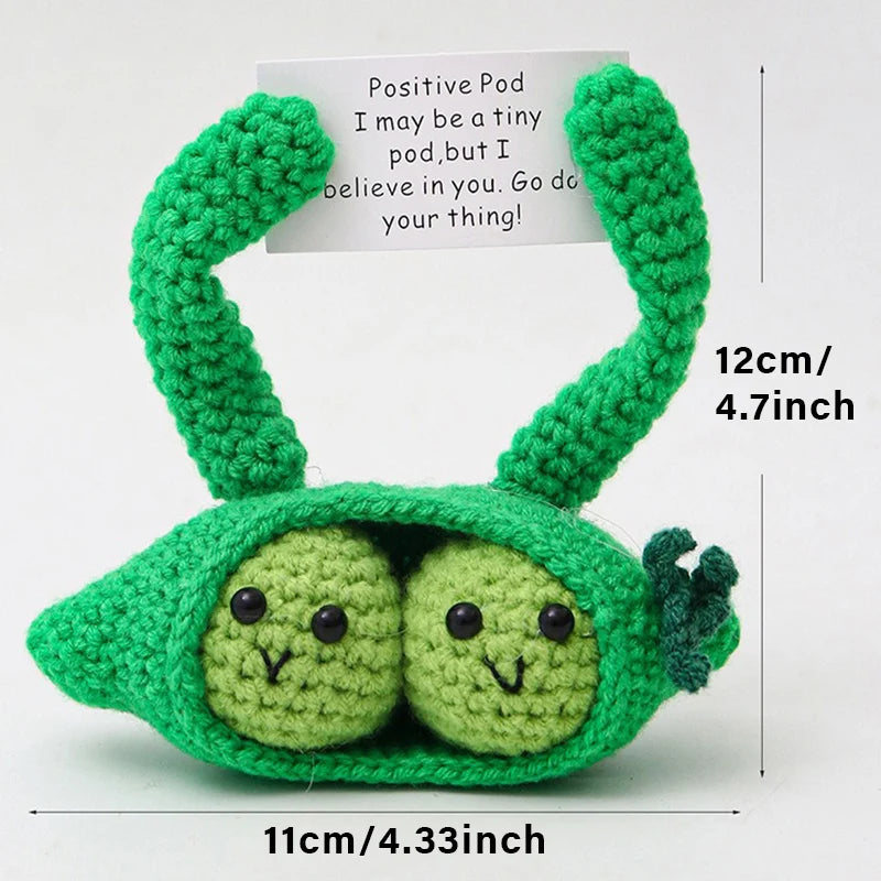 Positive Energy Potato Doll Hug Pocket Mini Handmade Wool Knitting Dolls Funny Emotional Support Plant Crochet Gift for Birthday