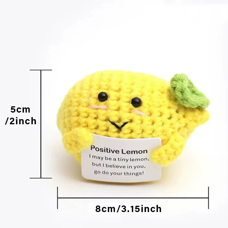 Positive Energy Potato Doll Hug Pocket Mini Handmade Wool Knitting Dolls Funny Emotional Support Plant Crochet Gift for Birthday
