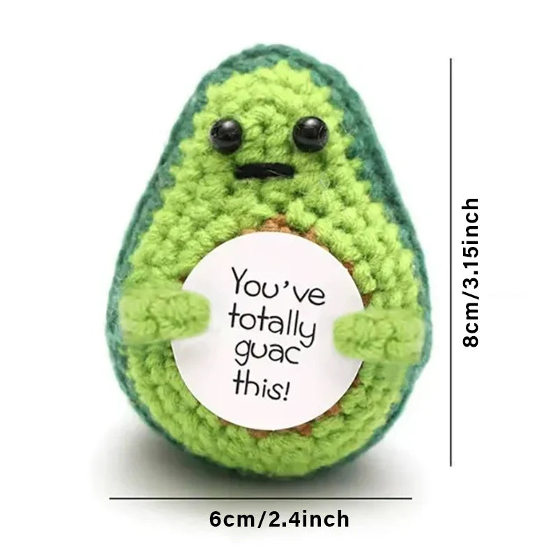 Positive Energy Potato Doll Hug Pocket Mini Handmade Wool Knitting Dolls Funny Emotional Support Plant Crochet Gift for Birthday