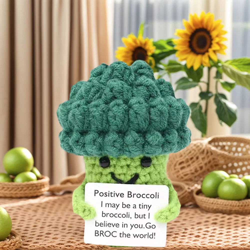 Positive Energy Potato Doll Hug Pocket Mini Handmade Wool Knitting Dolls Funny Emotional Support Plant Crochet Gift for Birthday