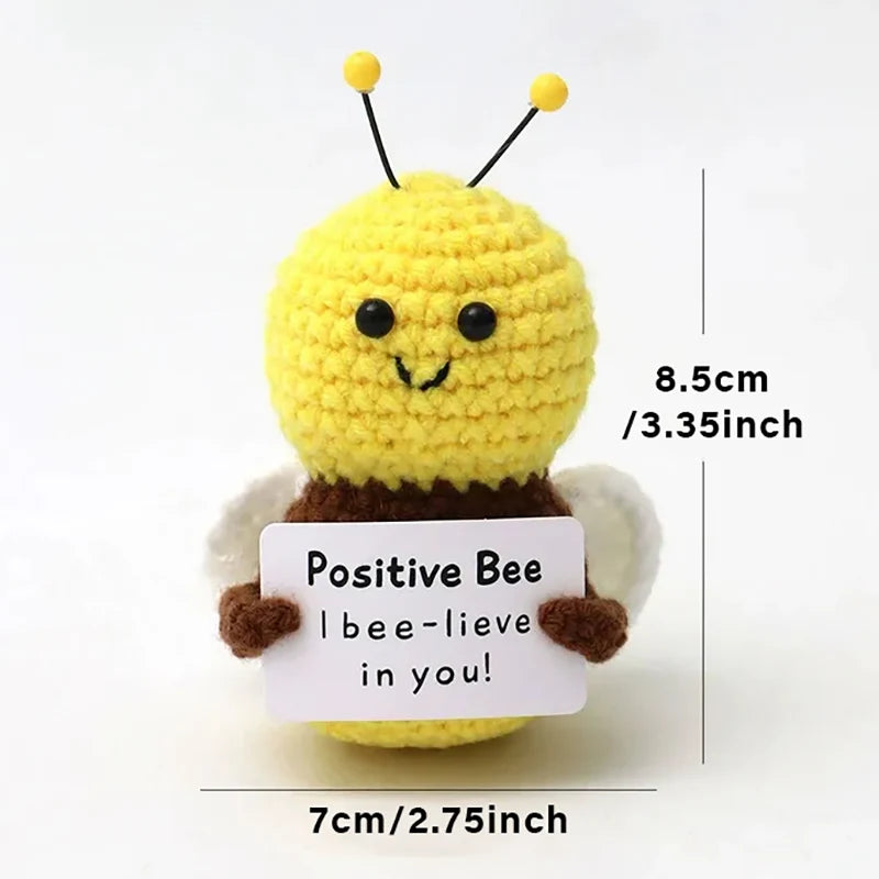 Positive Energy Potato Doll Hug Pocket Mini Handmade Wool Knitting Dolls Funny Emotional Support Plant Crochet Gift for Birthday