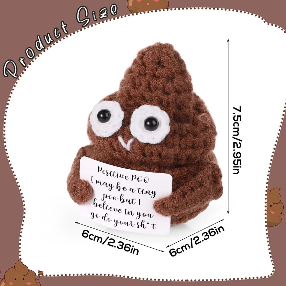 Positive Energy Potato Doll Hug Pocket Mini Handmade Wool Knitting Dolls Funny Emotional Support Plant Crochet Gift for Birthday