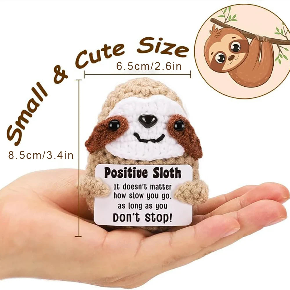 Positive Energy Potato Doll Hug Pocket Mini Handmade Wool Knitting Dolls Funny Emotional Support Plant Crochet Gift for Birthday