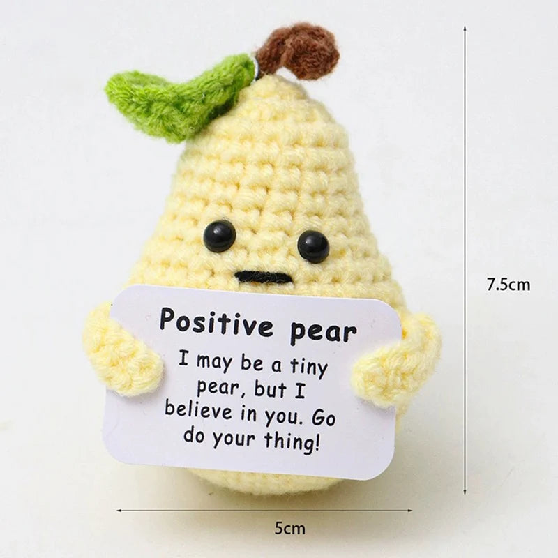 Positive Energy Potato Doll Hug Pocket Mini Handmade Wool Knitting Dolls Funny Emotional Support Plant Crochet Gift for Birthday
